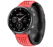 Reloj Inteligente Multifuncional, Pantalla Full Touch Ips Hd De 1,3 Pulgadas, 30 Días En Espera, Rojo