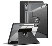 Para Lenovo Tab P12 Tb371fc Funda De Cuero + Acrílico + Funda De Tableta Con Soporte De Tpu Con Activación/suspensión Automática