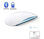 Magic Mouse 2-ratón Inalámbrico Con Bluetooth, Mouse Silencioso Recargable Con Arco Táctil, Delgado, Silencioso, Para Apple, Microsoft, Portátil, Pc,