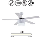 Ventilador De Techo Con Luz Bali Blanco