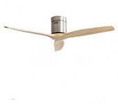 Ventilador De Techo Sin Luz Niquel / Haya Motor Dc Verano E Invierno Con Mando A Distancia