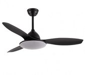 Ventilador De Techo Led 72w Negro Motor Dc Verano E Invierno 3000+4000+6000 Con Mando A Distancia