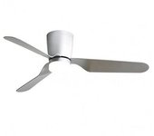 Ventilador De Techo Led 18w Niquel / Plata Motor Dc Verano E Invierno 3000+4000+6000 Con Mando A Distancia