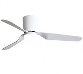 Ventilador De Techo Led 18w Blanco Motor Dc Verano E Invierno 3000+4000+6000 Con Mando A Distancia