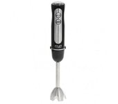 Batidora Mano 1500w Acero Inoxidable Negra 5 Velocidades Turbo