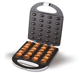 Hornillo Eléctrico Para 24 Galletas En Forma De Nuez, Placas Antiadherentes, Pastas Rellenas Blanco 1600w Adler Ad3039