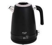 Hervidor Agua Eléctrico, Capacidad 1,7l, Sin Bpa, Control Temperatura, Acero Inox, Inalámbrico Negro 2200w Adler Ad1295b