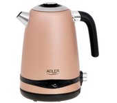 Hervidor Agua Eléctrico, Capacidad 1,7l, Sin Bpa, Control Temperatura, Acero Inox, Inalámbrico Cobre 2200w Adler Ad1295