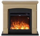 Chimenea De Roble De Pie Con Quemador De 1500w Mpc Camino Siena