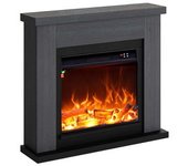 Chimenea Mural 1500w Caminetto Fuego Paolo Gris