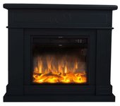 Chimenea De Pie Negra Con Quemador 1500w Mpc Camino Lipari Chimenea De Diseno Con Mando A Distancia