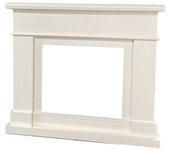 Marco Chimenea Mdf Sined Blanco Lipari White Para Insertable Electrico Volcano