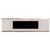 Mueble Chimenea De Madera Antracita Mobile Arosio 108 Gris