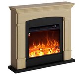 Chimenea Mural 1500w Caminetto Fuego Monica Roble