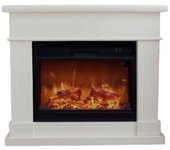 Sined Lipari Chimenea Electrica De Pared Blanca Con Inserto Xxl Pana