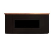 Desio 108 Negro Chimenea Electrica Gabinete Área De Entrada