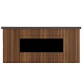Armario Chimenea Electrico Ispica 1500w Móvil Desio 108 Marrón