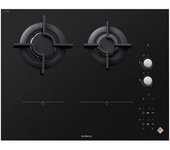 De Dietrich Vitrocerámica Mixta Gas E Inducción 65cm 4 Fuegos Negra - Dpi7602bm