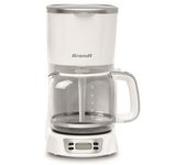 Brandt Cafetera De Filtro Programable 18 Tazas 1000w Blanco / Plateado - Caf1318es