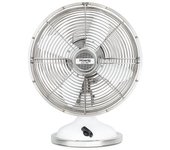 Ventilador Eléctrico Retro Vintage Joe50 H.koenig, Blanco, Diseño Silencioso, 3 Velocidades, 33 W