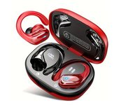 Yemaesre Auriculares Bluetooth Inalámbricos Verdaderos Sonido Estéreo De Alta Fidelidad Auriculares Inalámbricos 5.3 Rojo