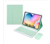 Funda Con Teclado Para Samsung Galaxy Tab S6 Lite 10.4/p610 Verde Yemaesre
