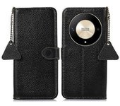 Funda De Piel De Vaca Auténtica Con Textura De Lichi Para Honor Magic6 Lite 5g/x9b 5g/x50 5g