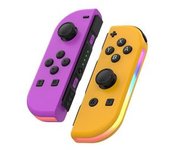 Kit Joy-con Con Led Rgb Para Nintendo Switch Morado/naranja Yemaesre