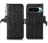 Funda De Cuero Genuino Con Bloqueo Rfid Para Google Pixel 9
