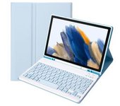 Funda Con Teclado Para Samsung Galaxy Tab A8 2021 X200/x205 Azul Hielo Yemaesre
