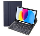 Funda Con Teclado Para Samsung Galaxy Tab S6 Lite 10.4 P610/615 2022 Azul Oscuro Yemaesre