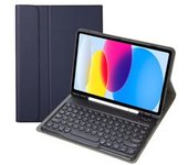 Funda Con Teclado Para Samsung Galaxy Tab A8 10.5 X205/x200 Azul Oscuro Yemaesre