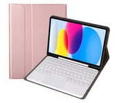 Funda Con Teclado Para Samsung Galaxy Tab A8 10.5 X205/x200 Oro Rosa Yemaesre