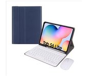Funda Con Teclado Para Samsung Galaxy Tab S6 Lite 10.4/p610 Azul Oscuro Yemaesre