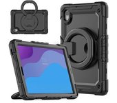 Funda Protectora De Silicona Y Pc Con Soporte Giratorio De 360 ​​grados Para Lenovo Tab M10 Hd Gen 2 Tb-306x(f) De 10,1 Pulgadas, Con Correa Para El