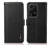 Funda Para Honor 200 Lite Con Tapa De Cuero Genuino Y Bloqueo Rfid