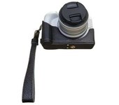 Funda De Cuero Para Cámara Canon Eos R50/r100, Anticaídas Y Correa Para La Muñeca.