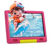 Tablet Infantil Android 13, Control Parental, Hd 1280×800, 5000mah, Wifi, 6gb Ram, 64gb Rom, 10.1'' – Rosa