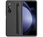 Funda Nillkin Flex Pure Fold Para Samsung Galaxy Z Fold5 5g (silicona + Pc, Con Lápiz Óptico), Color Negro