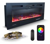 Chimenea Eléctrica Mobiclinic Potencia 1800w Estufa Llama 3d Protección Sobrecalentamiento Temporizador Control Wifi Fury