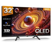 Smart Tv 32 Pulgadas Qled Hey Google Official Assistant Con Control Por Voz. Televisor Android 11 - Td Systems Prime32c20glq