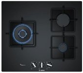 Placa De Gas 3 Chimeneas - 8000w - 59 X 52 Cm - Negro Bosch Ppc6a6b10