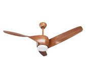 Ventilador De Techo De Metal Marrón 54 Cm Çsintético Mando A Distancia Paria - Marrón