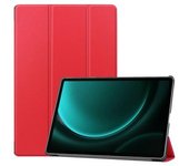 Funda De Cuero Para Tableta Samsung Galaxy Tab S9 Fe+ Con Soporte Triple