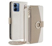 Funda Protectora Completa De Cuero Para Motorola Moto G14 4g Con Espejo De Maquillaje