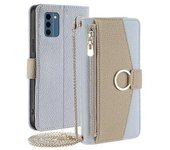 Funda De Piel Sintética Con Cremallera Y Espejo De Maquillaje Para Nokia C300