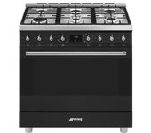 Cocina Gas Y Eléctrica Smeg C9gmmb2 90cm Inox 6f