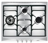 Placa De Gas Smeg Sr264xgh2 Inox 60cm