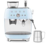 Cafetera Express Smeg Egf03pbeu Molinillo Azul