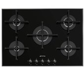 Placa Gas Smeg Pv175b3 72cm Negro 5f